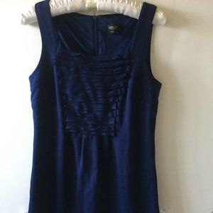 LAUNDRY BY SHELLI SEGAL Navy Blue Sleeveless Mini Dress From Saks Fifth Avenue